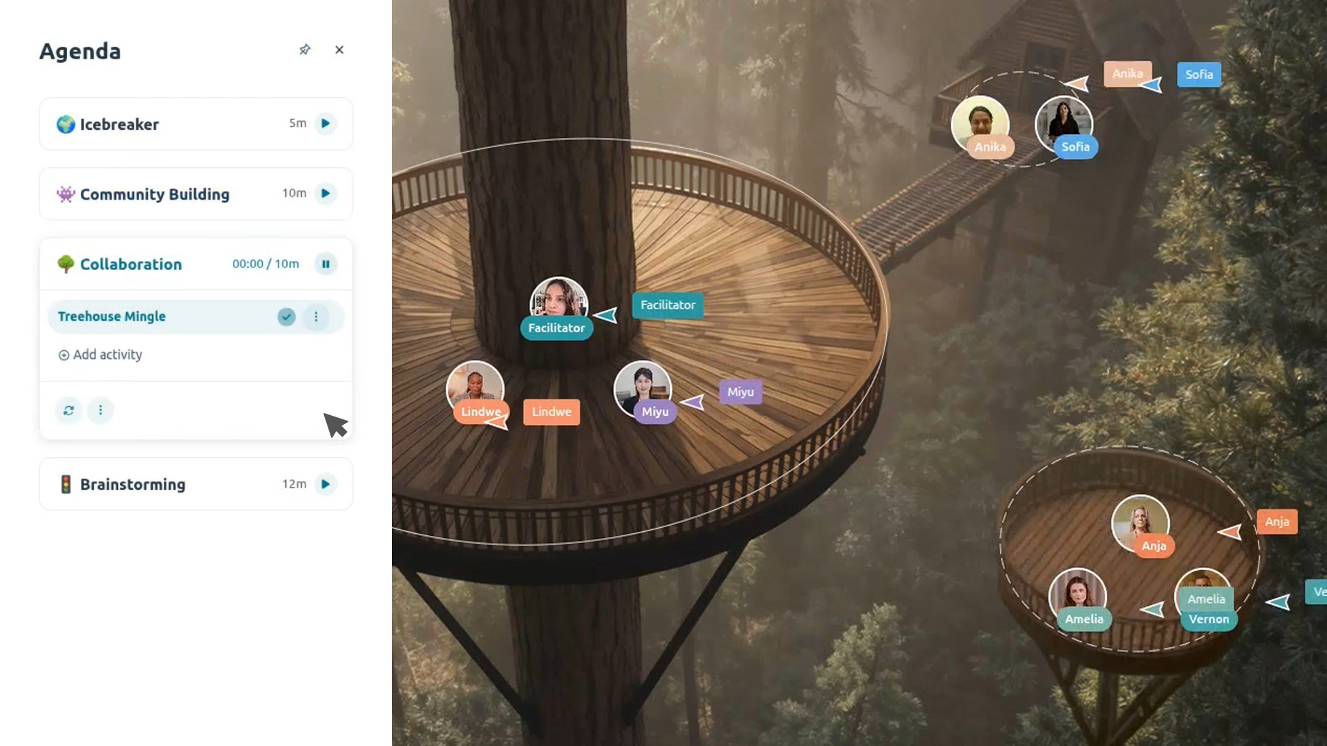 A live Kolab session in an immersive shared space